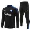 Inter Milan Sweat d'Entraînement Quarter-Zip 2024-25 Noire Pour Enfant